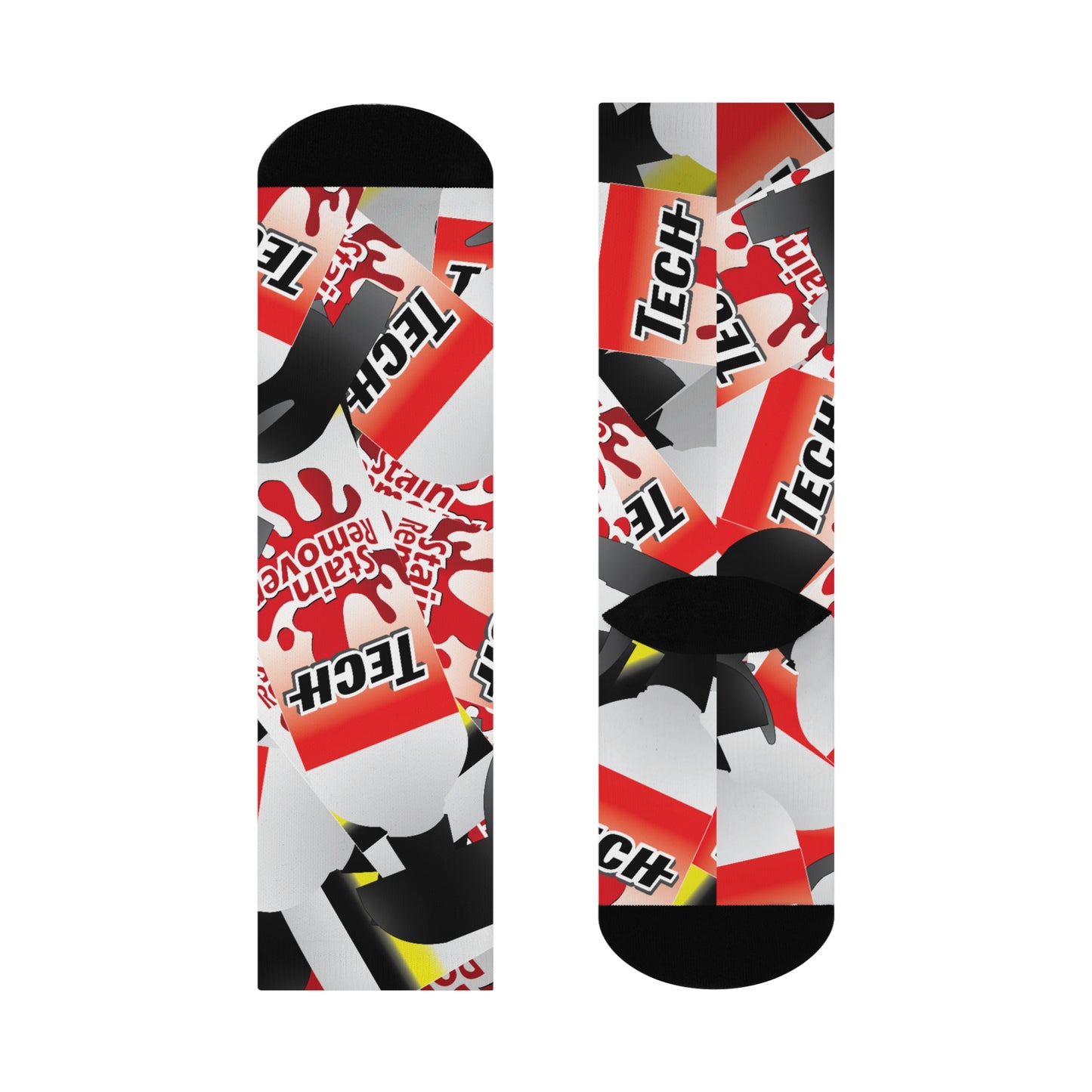 (TECH) TECH Bottle Sticker-Bomb Cushioned Crew Socks