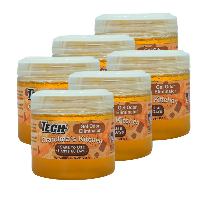 TECH Gel Odor Eliminator Grandma's Kitchen 6 pk