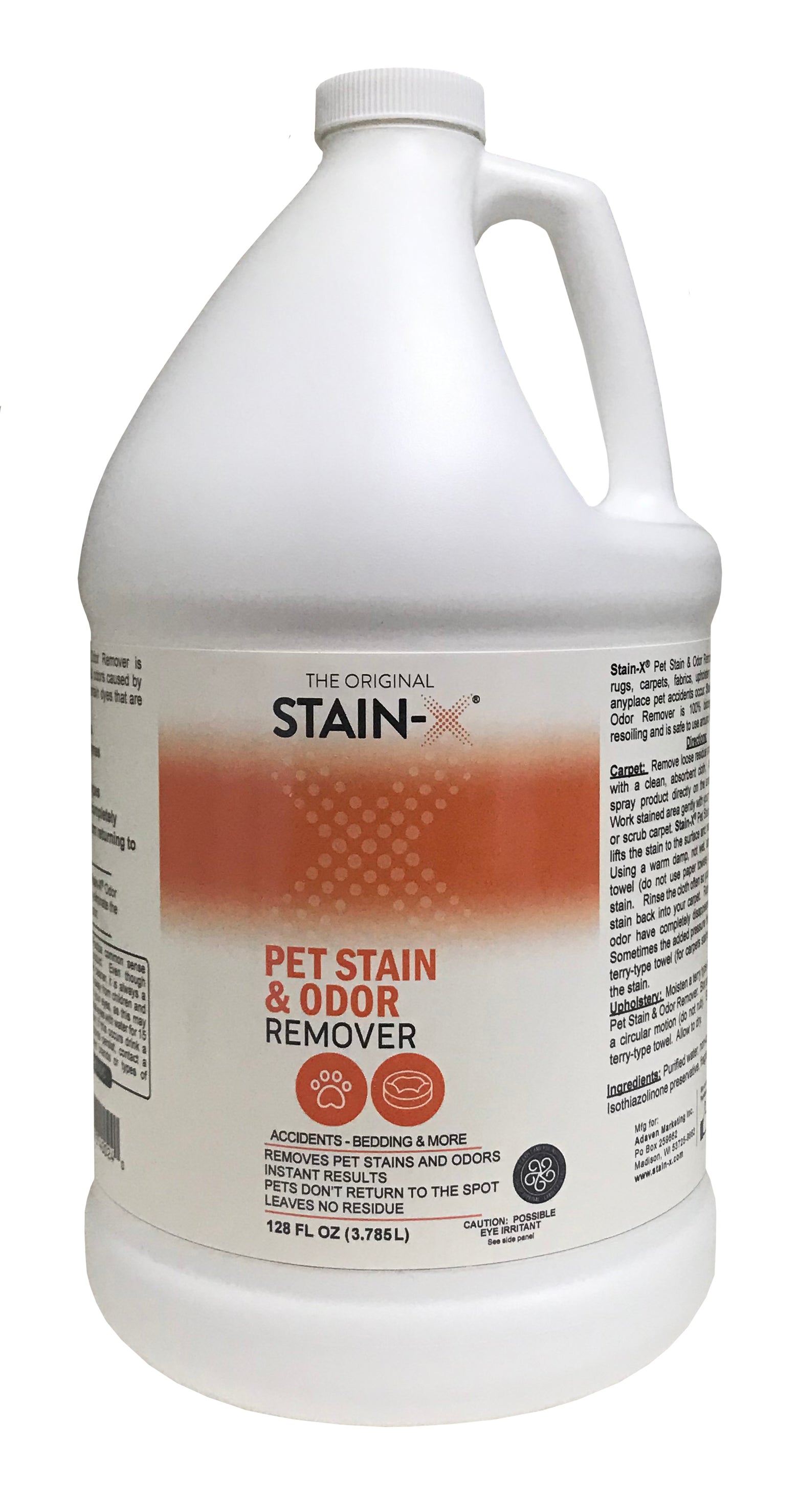 Stain-X Pet Stain & Odor Remover 128 oz - For The Toughest Pet Stains –  TECH Enterprises Inc.