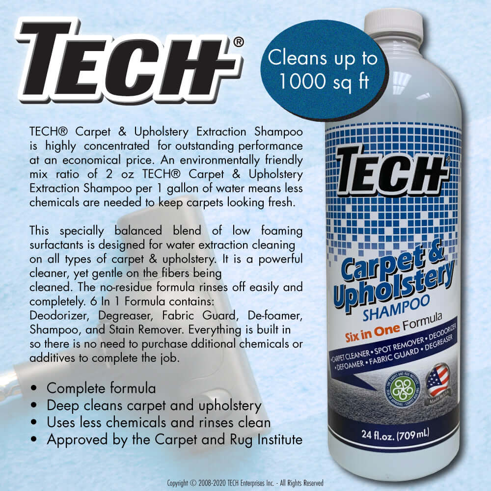 TECH Carpet & Upholstery Shampoo Graphic