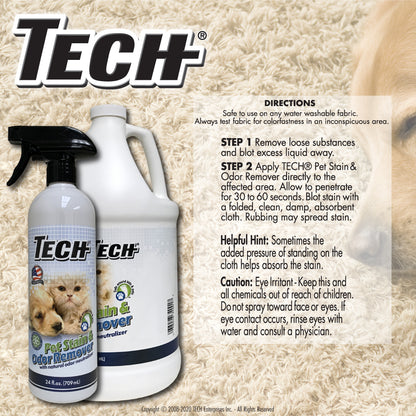 TECH Pet Stain & Odor Remover 24 oz 6 pk