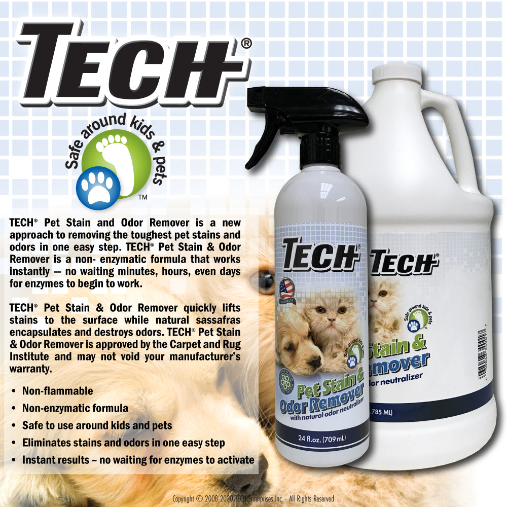 TECH Pet Stain & Odor Remover 24 oz 6 pk