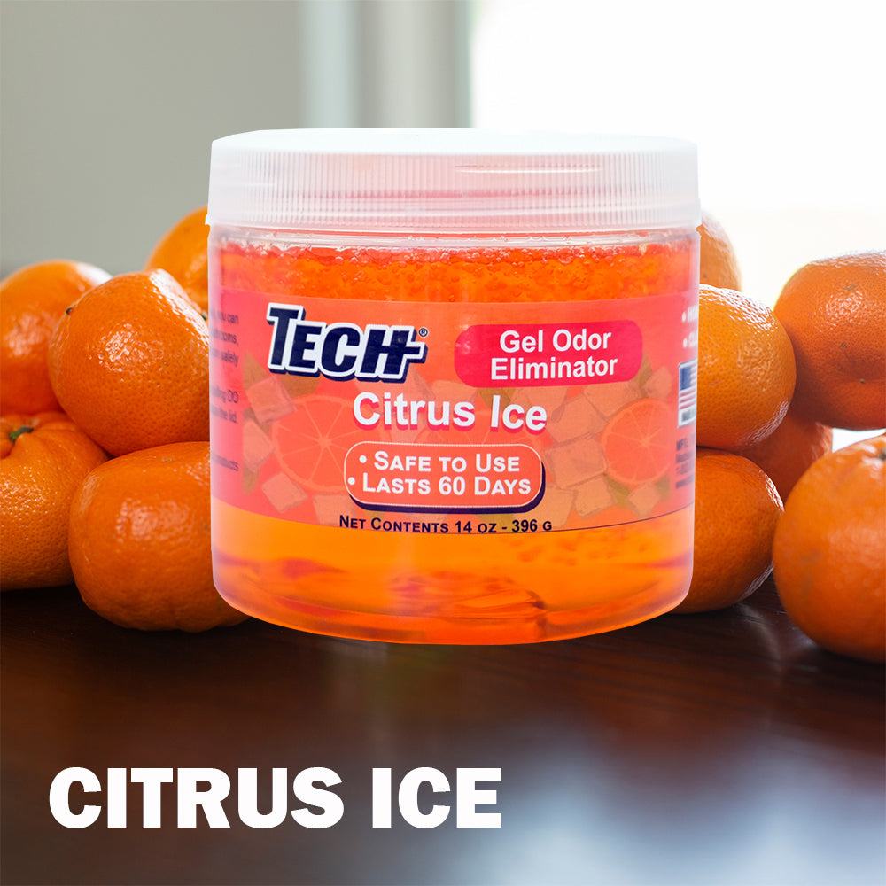 TECH Gel Odor Eliminator Citrus Ice 14 oz