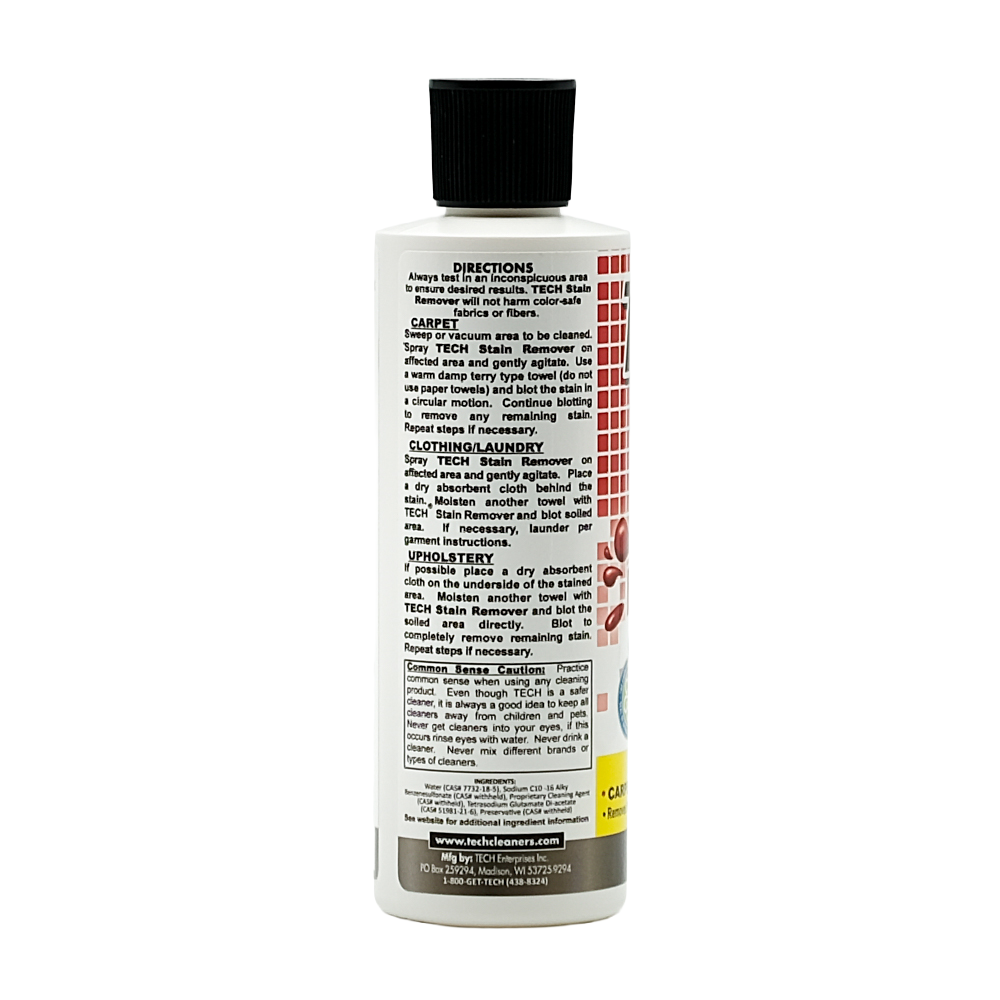 TECH Stain Remover 8 oz Left Side