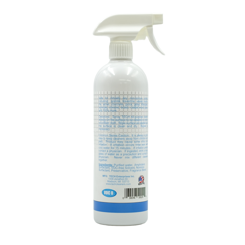 TECH All=Purpose Cleaner 24 oz Bottle Back