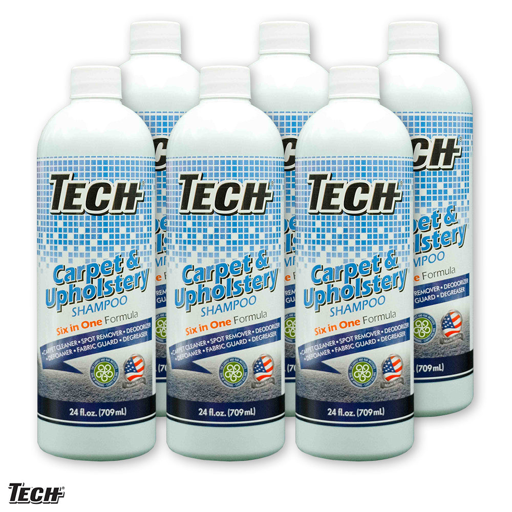 TECH Carpet & Upholstery Shampoo 24 oz - 6 pk