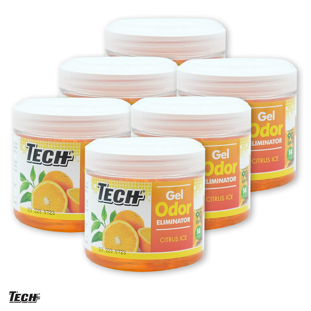 TECH Gel Odor Eliminator  - Citrus Ice - Buy 3 Get 3 Free