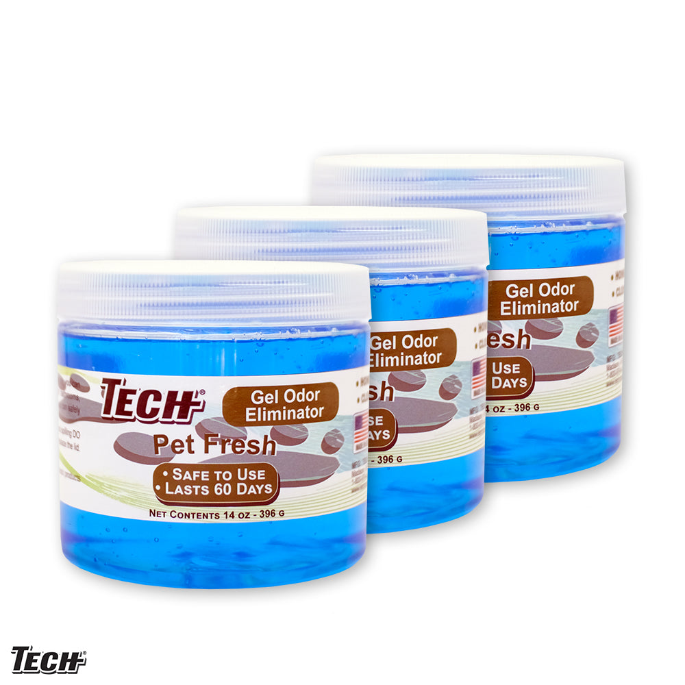 TECH Gel Odor Eliminator 14 oz Pet Fresh - 3 pk