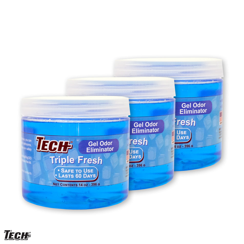 TECH Gel Odor Eliminator 14 oz Triple Fresh - 3 pk