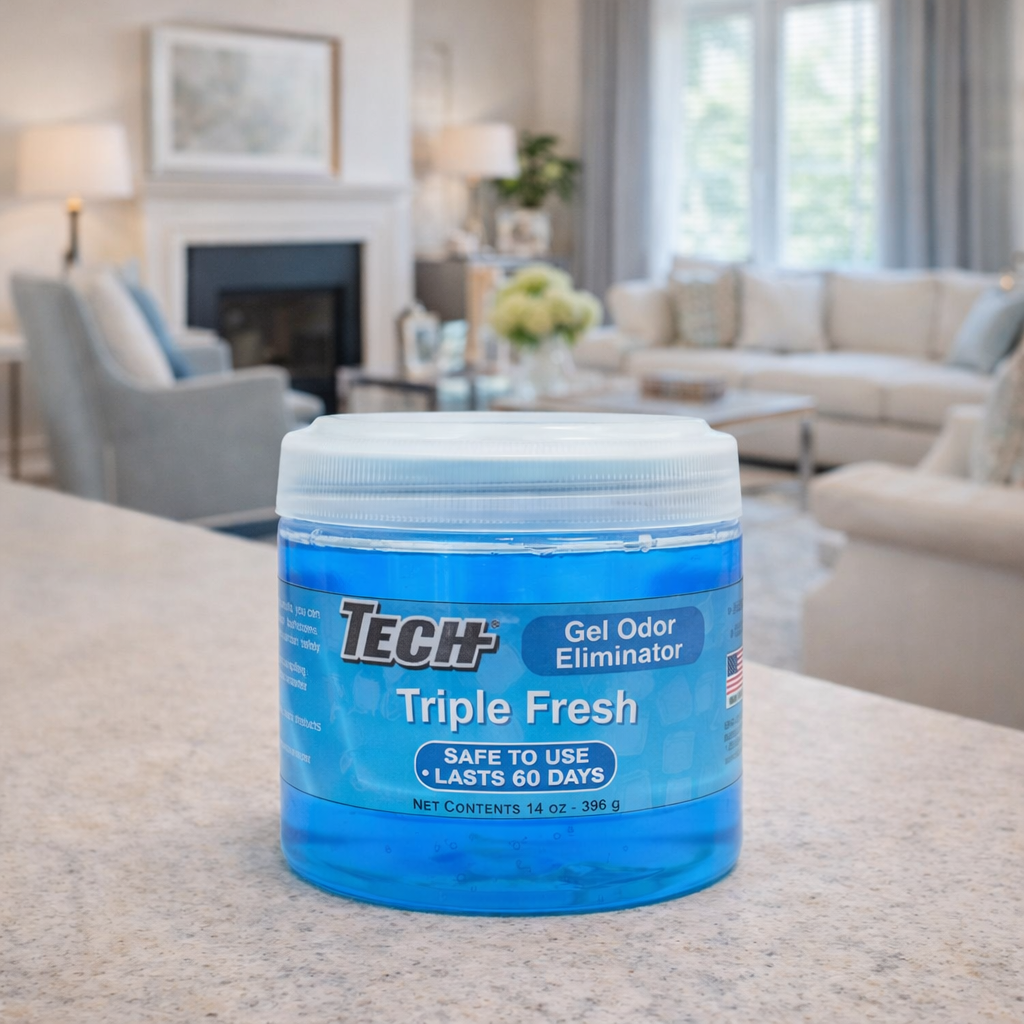 TECH Gel Odor Eliminator Triple Fresh 14 oz