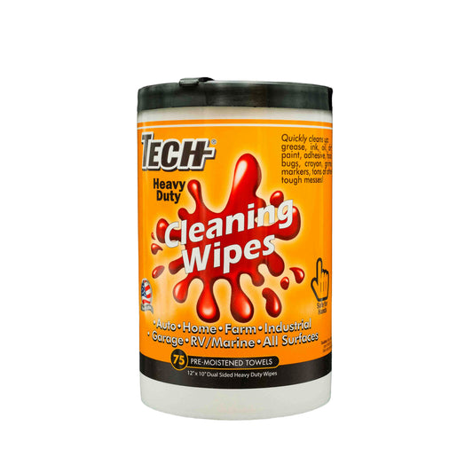 TECH Heavy Duty Cleaning Wipes 75 CT