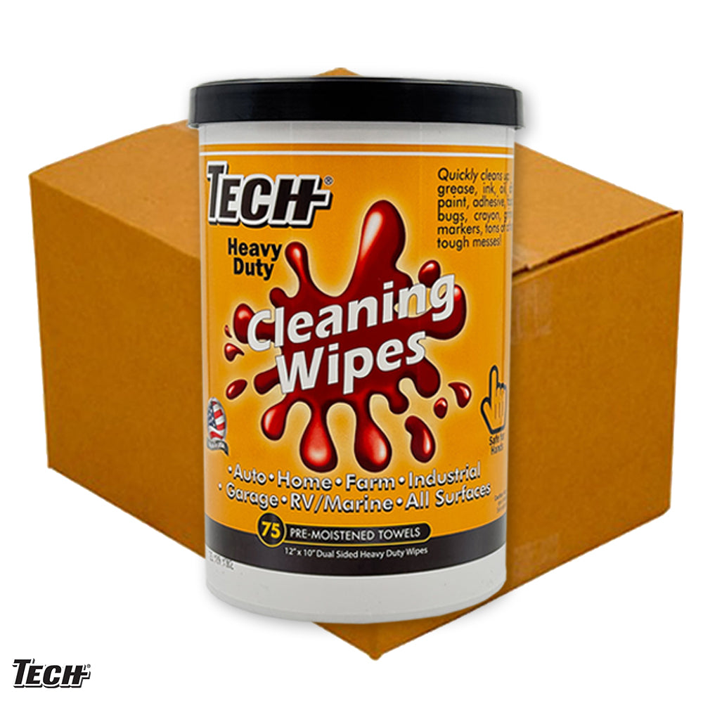 TECH Cleaning Wipes 75 Ct 6 pk