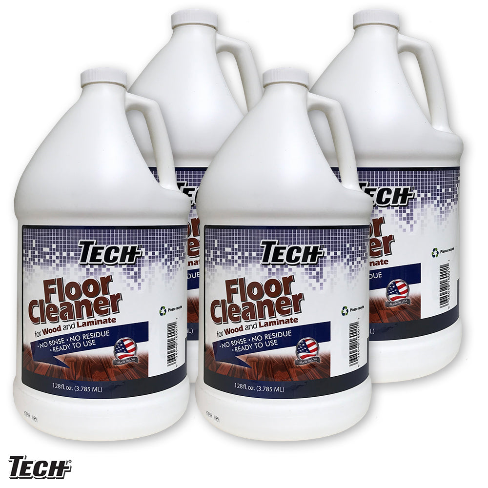 TECH Wood & Laminate Floor Cleaner Gallon - 4 pk