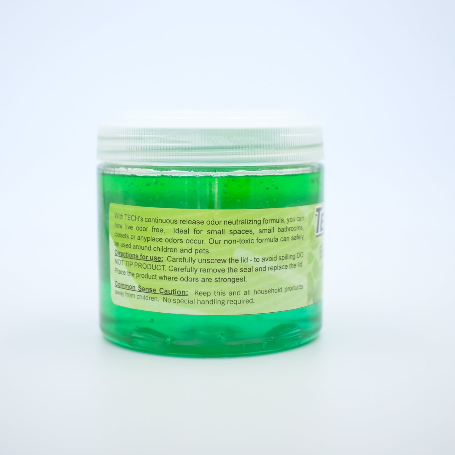 TECH Gel Odor Eliminator Eucalyptus Mint Back