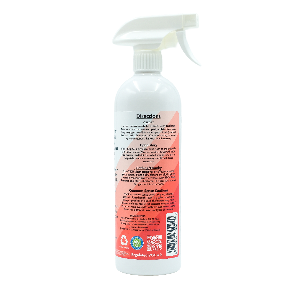 TECH Stain Remover 24 oz Back