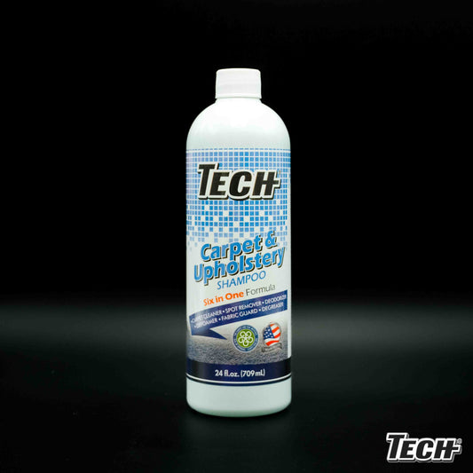 TECH Carpet & Upholstery Shampoo 24 oz - 2 pk Carpet & Upholstery Shampoo for All Hot Water Extraction Machines Including Rentals!
