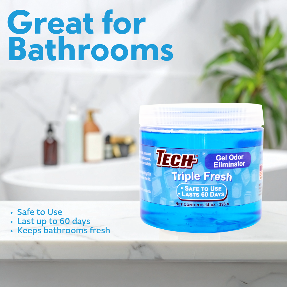 TECH Gel Odor Eliminator Triple Fresh 14 oz