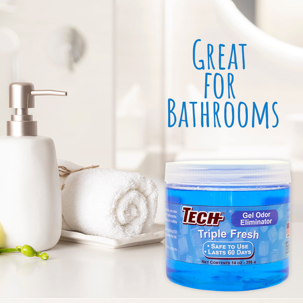 TECH Gel Odor Eliminator - Triple Fresh in Bathroom