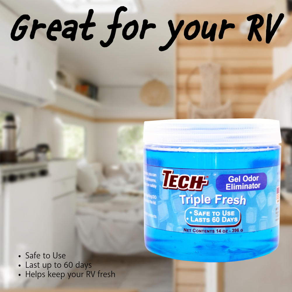 TECH Gel Odor Eliminator Triple Fresh 14 oz