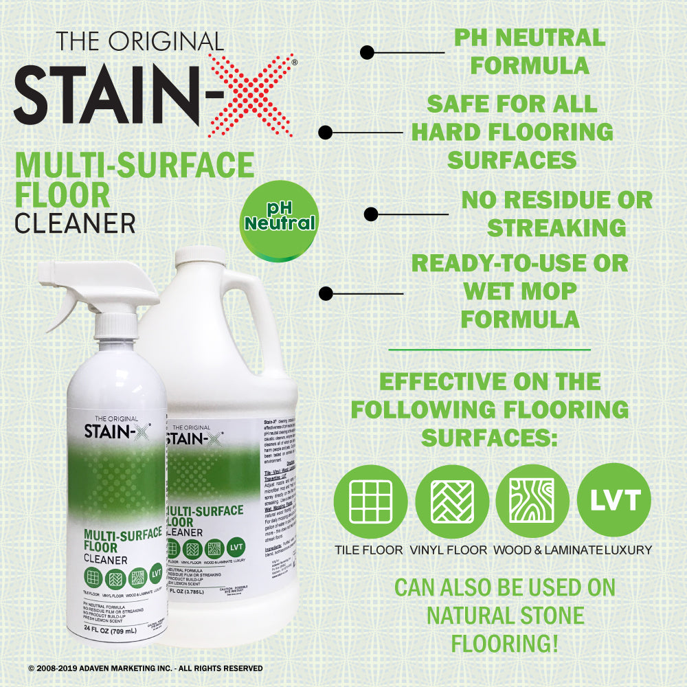 Stain-X Multi-Surface Floor Cleaner 128 oz 4 pk