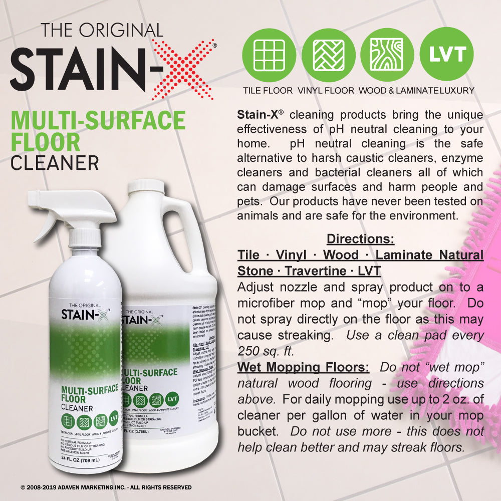 Stain-X Multi-Surface Floor Cleaner 128 oz 4 pk
