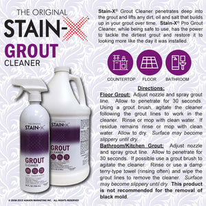 Stain-X Grout Cleaner 128 oz 4 pk