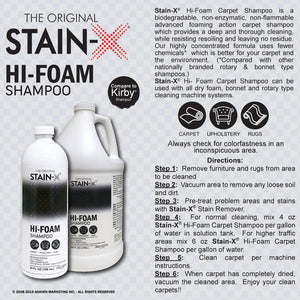 Stain-X Hi-Foam Carpet Shampoo 24 oz 12 pk