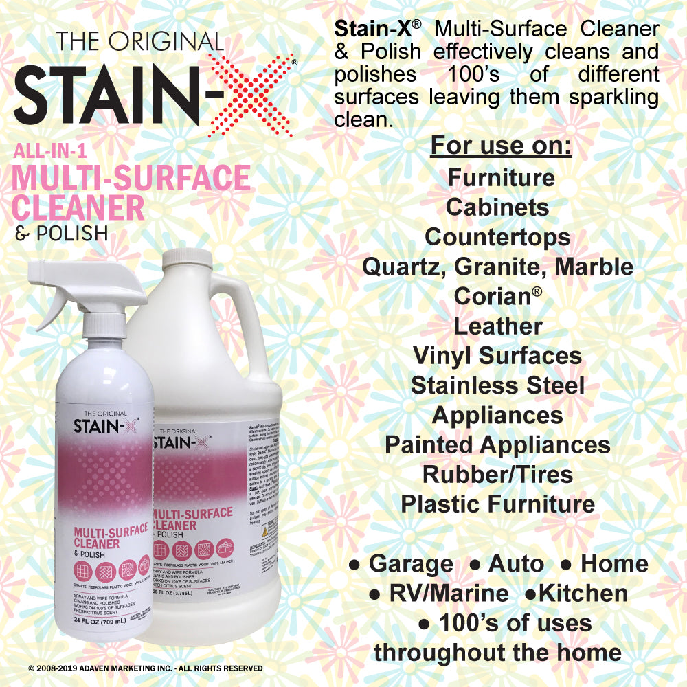 Stain-X Multi-Surface Cleaner & Polish 128 oz 4 pk