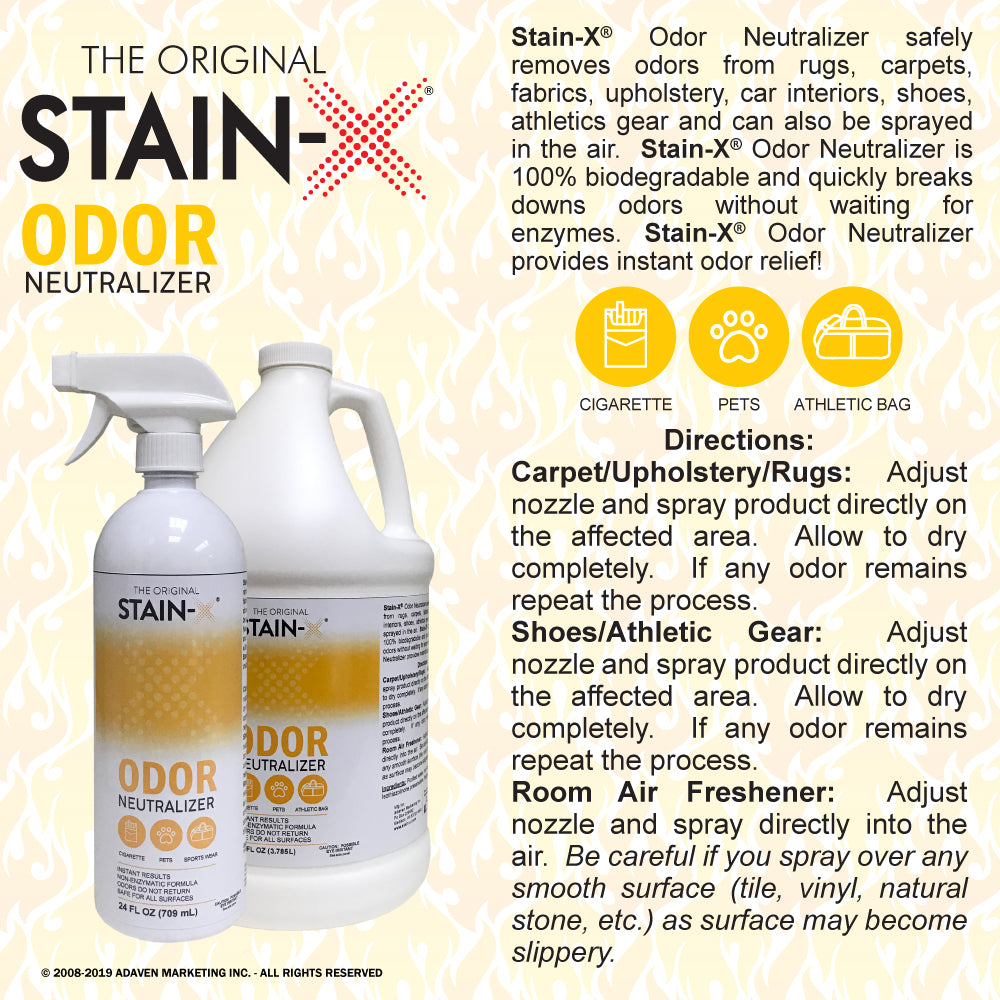 Stain-X Odor Neutralizer Directions