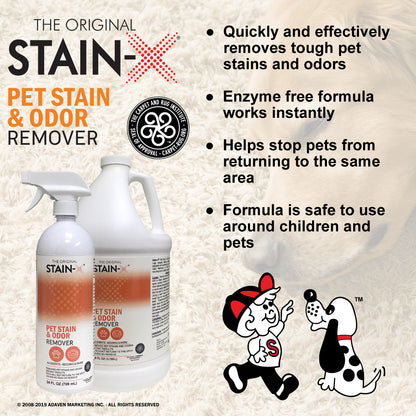 Stain-X Pet Stain & Odor Remover 128 oz 4 pk