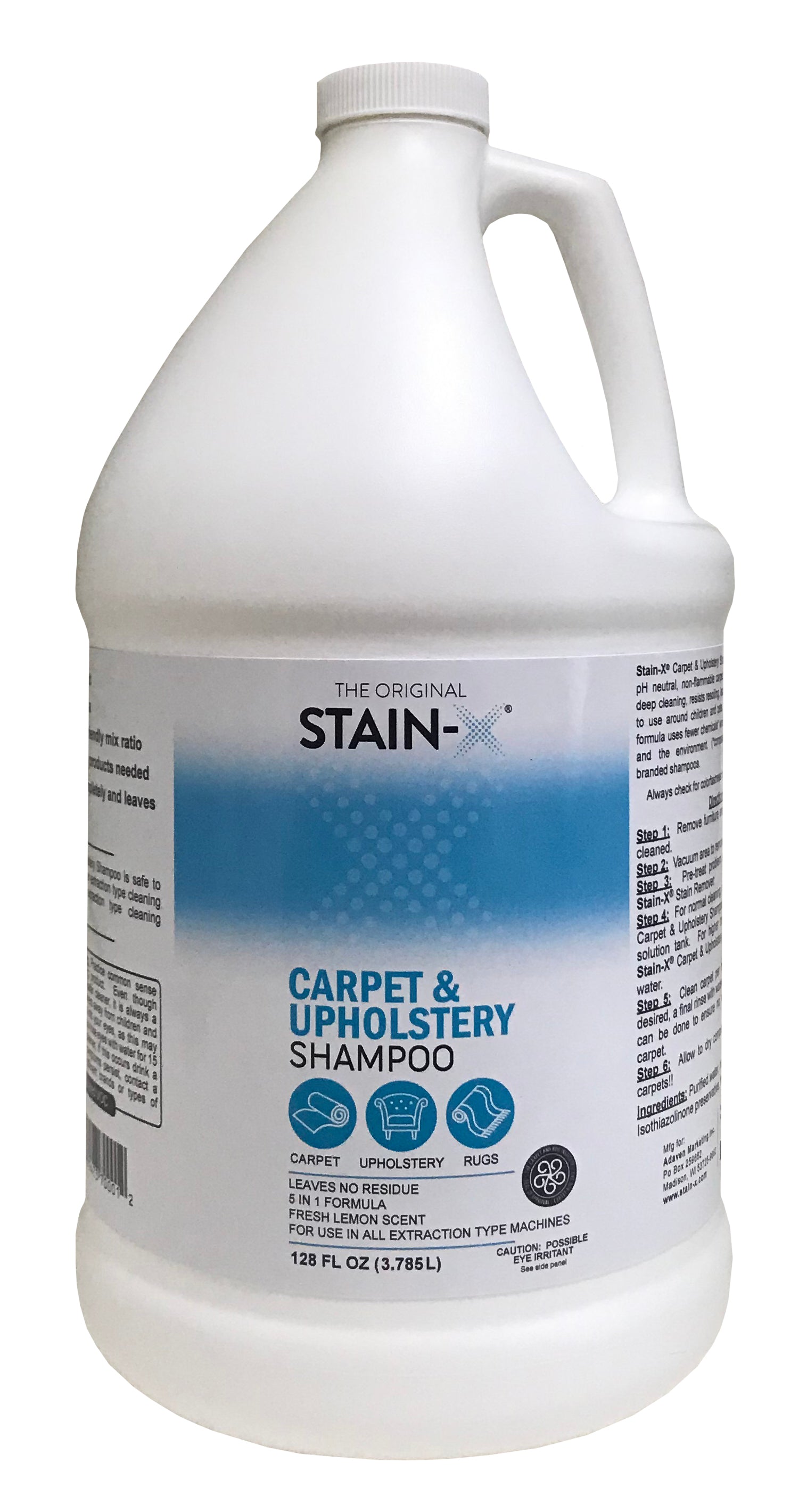 Stain-X Carpet & Upholstery Shampoo Gallon