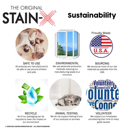 Stain-X Sustainability Graphic