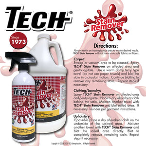 TECH Stain Remover Directions