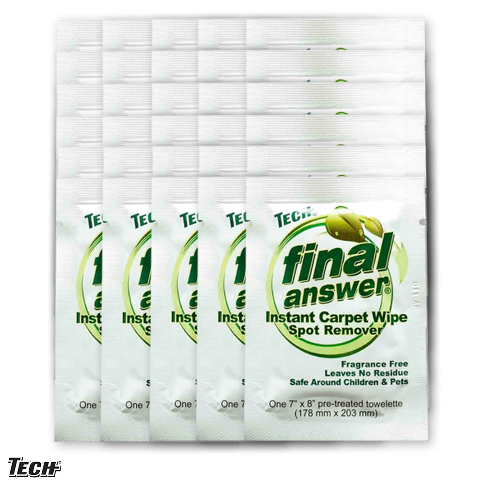Final Answer Instant Wipes for Carpet and Clothing